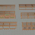 Wooden Pergola Various Designs For Outdoor Garden With Lattice Tops And Support Structures