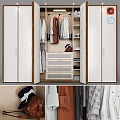 Modern White Dresser With Multiple Drawers For Clothing Storage In Wardrobe Interior