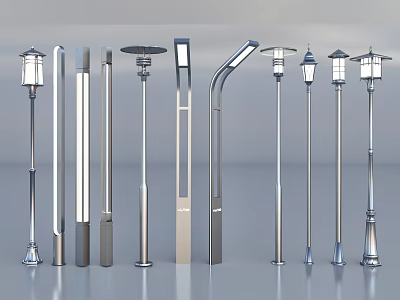 Modern street lamp landscape lamp high pole lamp street lamp garden landscape lamp 3d model