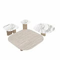 Modern Marble Top Coffee Table With Gold Metal Legs And Sleek Contemporary Design