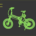 MATE Electric Fat Tire Bicycle With Dark Frame And Blue Seat Design Features