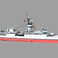 imaginary enemy taiwan jiyang-class missile frigate anti-submarine frigate nox-class frigate bent fengyang 3d model