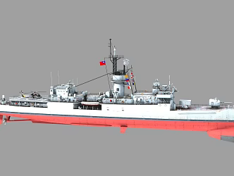 imaginary enemy taiwan jiyang-class missile frigate anti-submarine frigate nox-class frigate bent fengyang 3d model