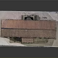 Classical Architecture Model With Red Tiled Roof Columns And Stone Steps