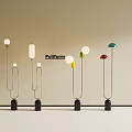 Light Luxury Simple Floor Lamp Italian Style Light Luxury Floor Lamp Modern Simple Floor Lamp Metal Floor Lamp Dopamine 3d model