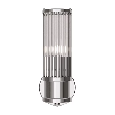 Modern Stainless Steel Wall Light With Sleek Cylindrical Design And Multiple Light Strips 3d model
