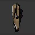 Advanced Astronautical Space Exploration Device With Dual Propellers And Golden Black Mechanical Structure