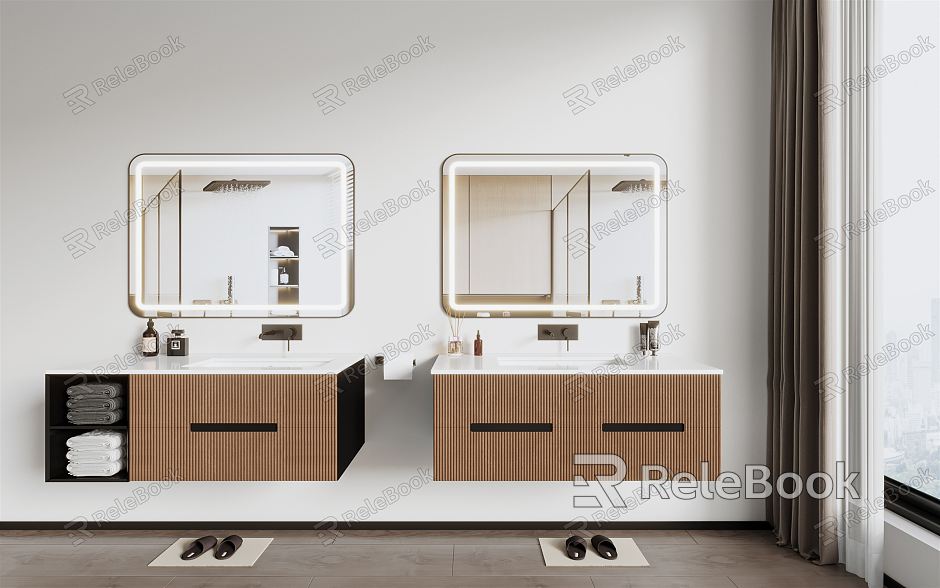 Modern bathroom cabinet model