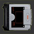 Gray And Black Portable Industrial Equipment With Wheels Cylinders And Yellow Accent Control Panel