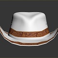 Cowboy Hat Denim Wool Hat Wilderness Hat Hat Realistic 3d model