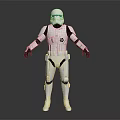Modern robot clone soldier clone man soldier 3d model
