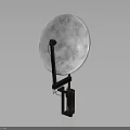 Sturdy White Circular Equipment With Black And Brown Mounted Stand Structure