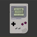 Nintendo Game Boy Handheld Gaming Device With White Design Black Cross Button And Pink Buttons