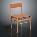 Simple Modern Wooden Chair With Light Brown Backrest And Seat Design