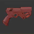 Blue And Black Modern Tactical Pistol With Sleek Design And Ergonomic Grip