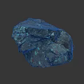 Decorative Ornamental Mineral Crystal Decor Piece With Blue Green Black Shiny Surface For Home Accent