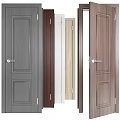Modern Hinged Doors With Various Wooden Finishes And Panel Designs For Home Interior