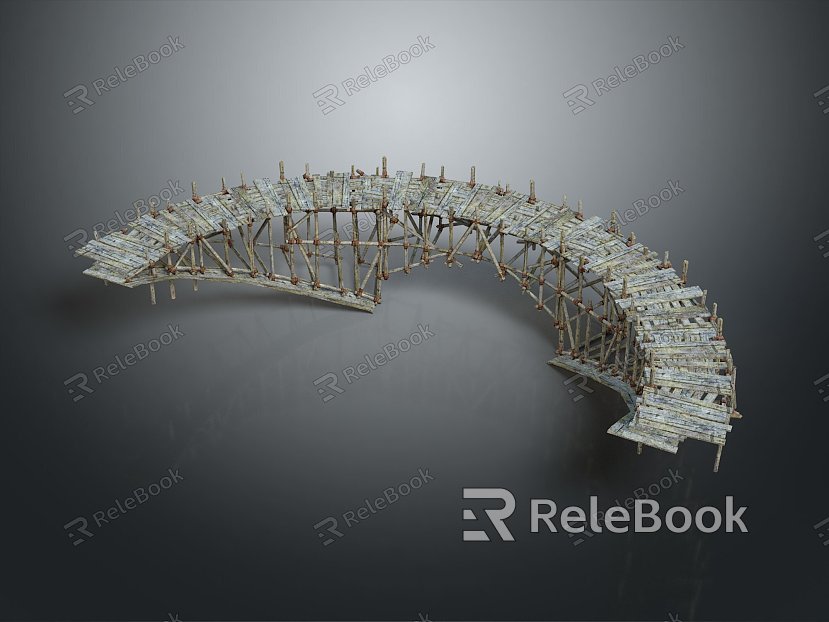 Modern Port Building Scaffolding Dock model