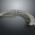 Modern Port Building Scaffolding Dock 3d model