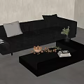 modern double sofa 3d model
