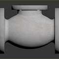 Stainless Steel Industrial Valve With Flange Connection And Durable Metal Construction