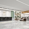 Modern Hair Salon Interior Design With Arched Mirrors Styling Chairs And Shiny Marble Floor