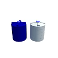 Industrial Water Storage Tanks Featuring White Blue 2000L Capacity Closed Top