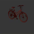 Blue Modern Bicycle With Silver Frame And Comfortable Seat For Urban Use