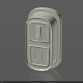 Modern White Electrical Outlet With Switch For Home Wall Installation