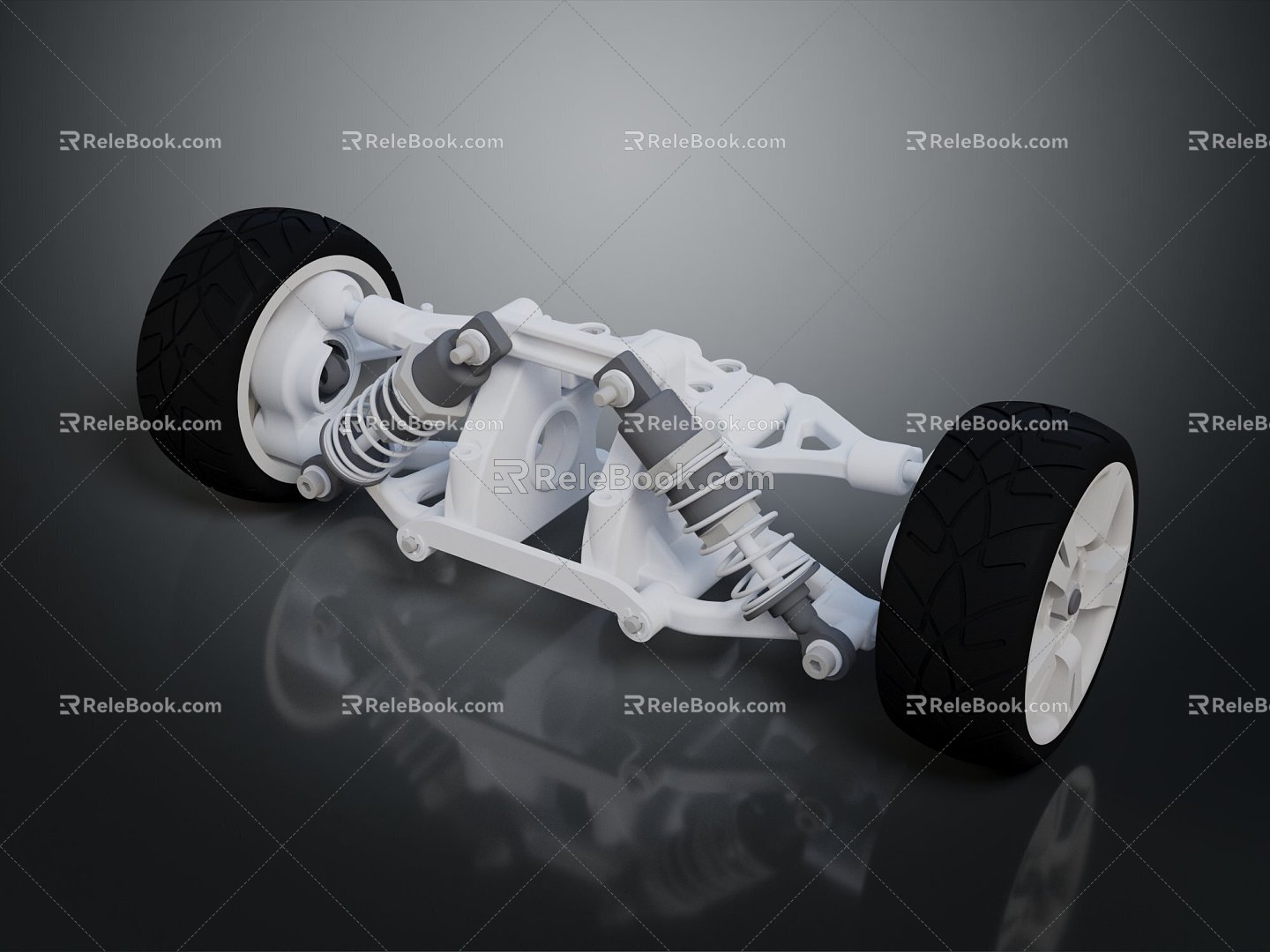 Hyundai car chassis car bearing wheel gear 3d model