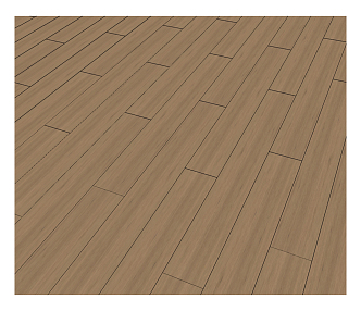 Modern Flooring Wood Flooring 3d model