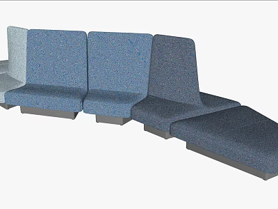 Modern Multiplayer Sofa Single Sofa 3d model