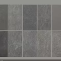 Various Gray Natural Stone Floor Tiles With Different Textures And Patterns 3d model