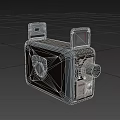 Retro Digital Camera With Classic Metal Body Leather Grip And Adjustment Dials