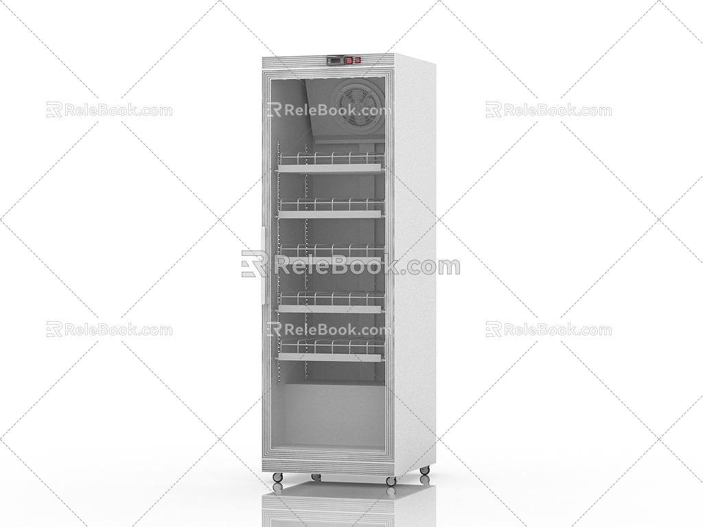 Modern Fridge Freezer 3d model