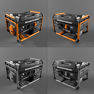 modern generator 3d model