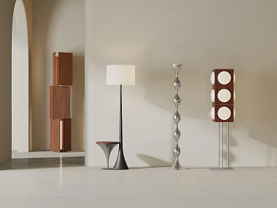 Middle style floor lamp 3d model