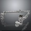 Robotic Arm Mechanical Structure With Articulated Joints And Engineering Components
