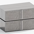 Modern Nightstand with Two Textured Drawers and Sleek Wooden Finish for Bedroom Furniture