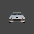 Sleek White Car Design Featuring Front Headlights Alloy Wheels And Smooth Body Lines