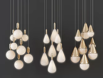 Modern chandelier 3d model