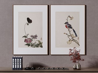 New Chinese Decorative Painting 3d model