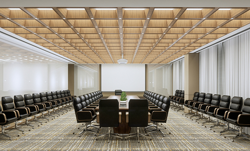 Modern Meeting Room Meeting Table and Chair 3d model