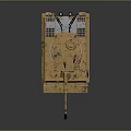 Realistic Military Battle Tank With Weathered Exterior Detailed Turret And Metal Tracks