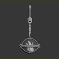 3D Mechanical Arm Structure With Suspended Chain And Metal Basket