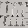 Various Metal Hinges And Hardware Fittings For Door And Cabinet Applications