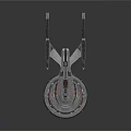 Modern Spaceship Picard Spaceship Star Trek Spaceship 3d model