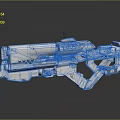 Modern Sci-Fi Gun Sci-Firearms Energy Weapon Sci-Fi Game Gun Game Firearms 3d model