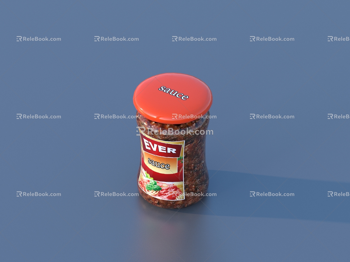 Bean sauce, scallion companion, sweet flour sauce, chili sauce 3d model