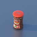 Bean sauce, scallion companion, sweet flour sauce, chili sauce 3d model